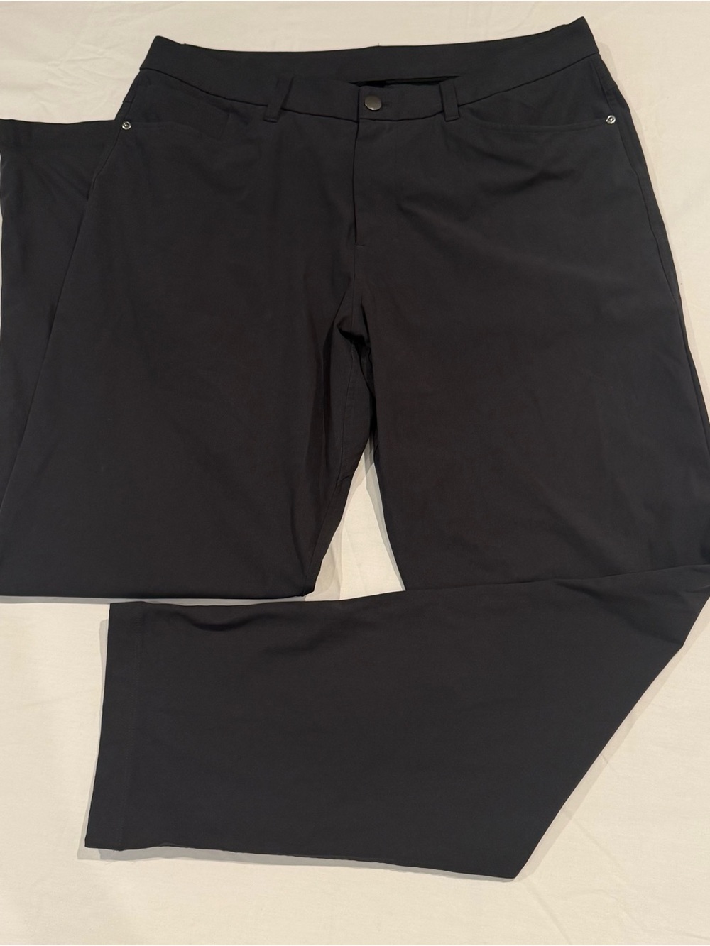 Lululemon Men’s ABC Classic Fit Pants 36x32 5 Pocket Charcoal Gray Warpstreme